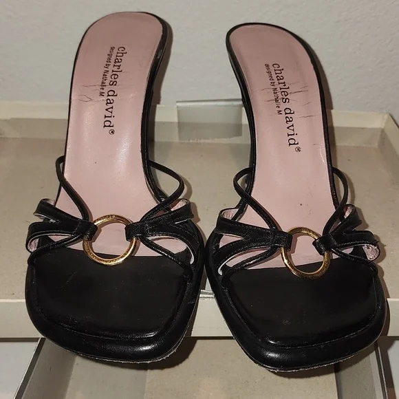 Vintage Y2K Charles david leather heels - Picture 5 of 7